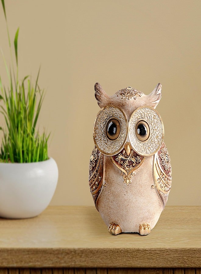 Smadeer Owl statue for home decoration,Owl decor for shelf bookshelf office table desk indoor decor accents,Adorable big eye owl statues and sculptures,Animal owl gift for bird lover,Cute Owl figurine - Image 5