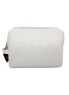 دكني حقيبة مستحضرات التجميل الكبيرة ذات العلامة التجارية DKNY، حقيبة مكياج للسفر صغيرة، حقيبة تخزين صغيرة خفيفة الوزن لمستحضرات التجميل، حقيبة مكياج صغيرة، حقيبة أدوات الزينة للسفر  - Image 1