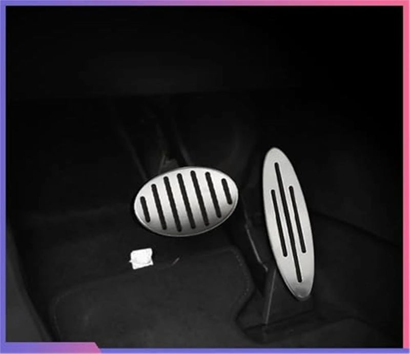 Wivplex Stainless Steel Pedal Pad Set for MINI Cooper - Image 4