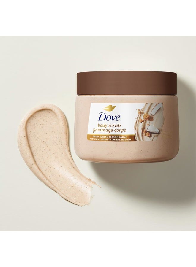 Dove Brown Sugar and Coconut Butter Body Scrub Exfoliates and Deeply Nourishes for Smooth, Radiant Skin 15 oz - Image 5