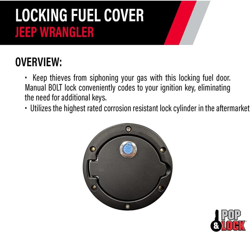 Pop & Lock N 2007-2018 Locking Fuel Cover with Bolt Technology - Image 4