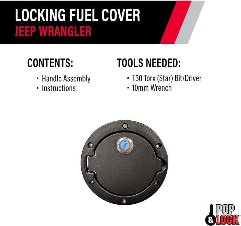 Pop & Lock N 2007-2018 Locking Fuel Cover with Bolt Technology - Image 5