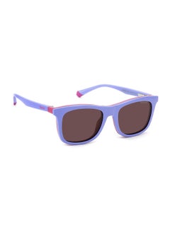 Polaroid Kids Unisex UV Protection Rectangular Sunglasses - Pld 8055/Cs Pk Lilac 46 - Lens Size: 46 Mm  - Image 2