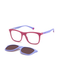 Polaroid Kids Unisex UV Protection Rectangular Sunglasses - Pld 8055/Cs Pk Lilac 46 - Lens Size: 46 Mm  - Image 1