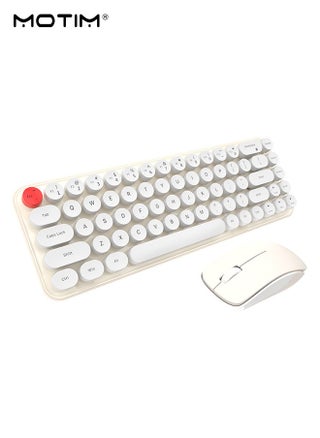 Wireless Keyboard And Mouse Combo 84-Key, 2.4G Wireless Connection, Ultra-Thin Sleek, Full-Sized Typewriter Cordless USB Keyboard and Mouse for Windows, Android, Laptop/Tablet - pzsku/Z78C4AE753FF4C708C110Z/45/_/1739586901/9cc129c6-1577-4979-9589-edfd6d21a75a