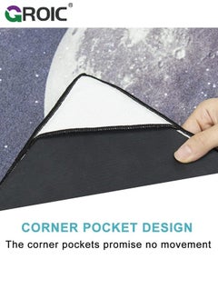 GROIC Yoga Mat Towel with Corner Pockets, Non Slip Sweat Absorbent Hot Towels, Soft Blankets Travel Bag, Skidless Cover for Workout, Gym, Fitness,Hot  - Image 4