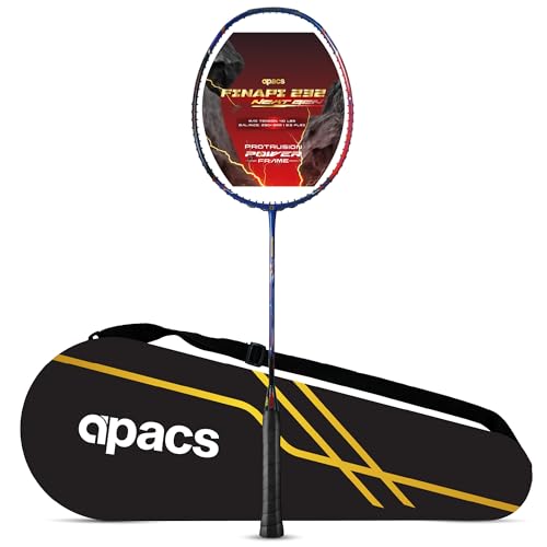 Apacs Finapi 232 Next Gen (40LBS, Unstrung) | Ultra Slim Shaft | 4U All Rounder | Made with 100% UHM Japanese Graphite | Special Edition Badminton Racket with Cover (Purple) - Image 1