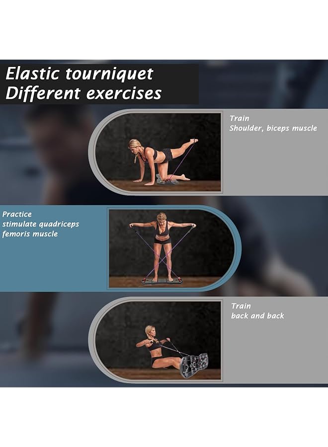 LINJIE Push Up Board Multi Function 28 in 1 Push Up Bar Foldable Portable Pushups Handles for Floor Home Workout Equipment Fitness for Men and Women Portable Gym Strength Training - Image 4