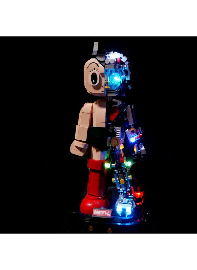 Patch Odd Building Blocks Iron Arm Astro Boy Mecha Lighting 70th Anniversary Edition DIY Lighting Accessories Cross-border-Color:Astro Boy Remote Control Lighting (without Building Blocks)  - Image 2