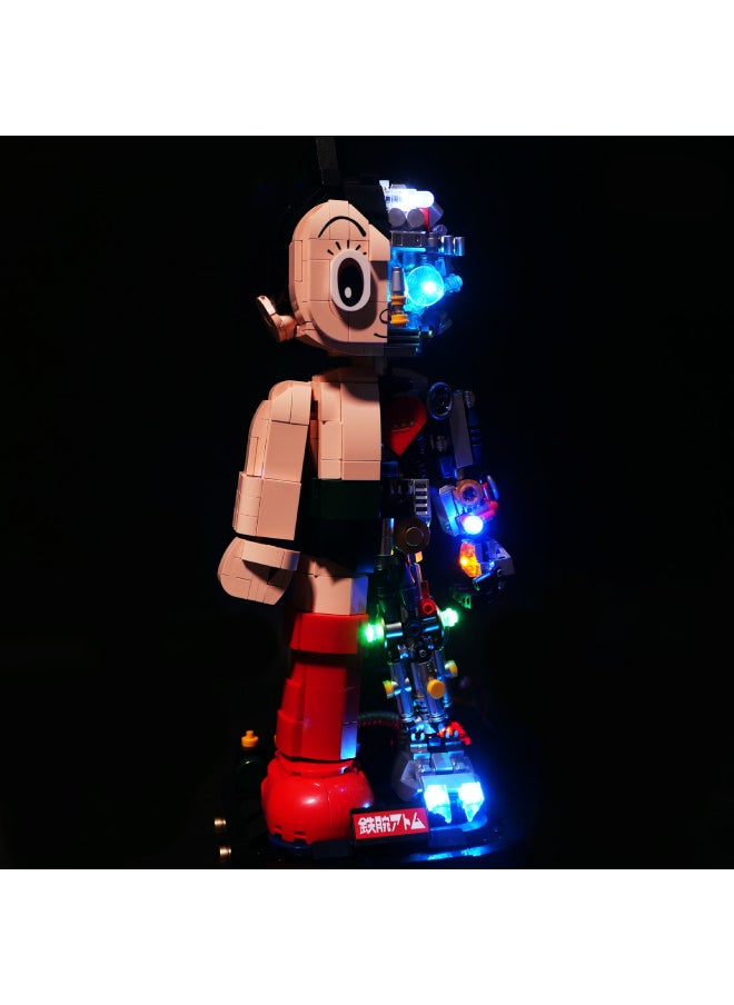Patch Odd Building Blocks Iron Arm Astro Boy Mecha Lighting 70th Anniversary Edition DIY Lighting Accessories Cross-border-Color:Astro Boy Remote Control Lighting (without Building Blocks)  - Image 4