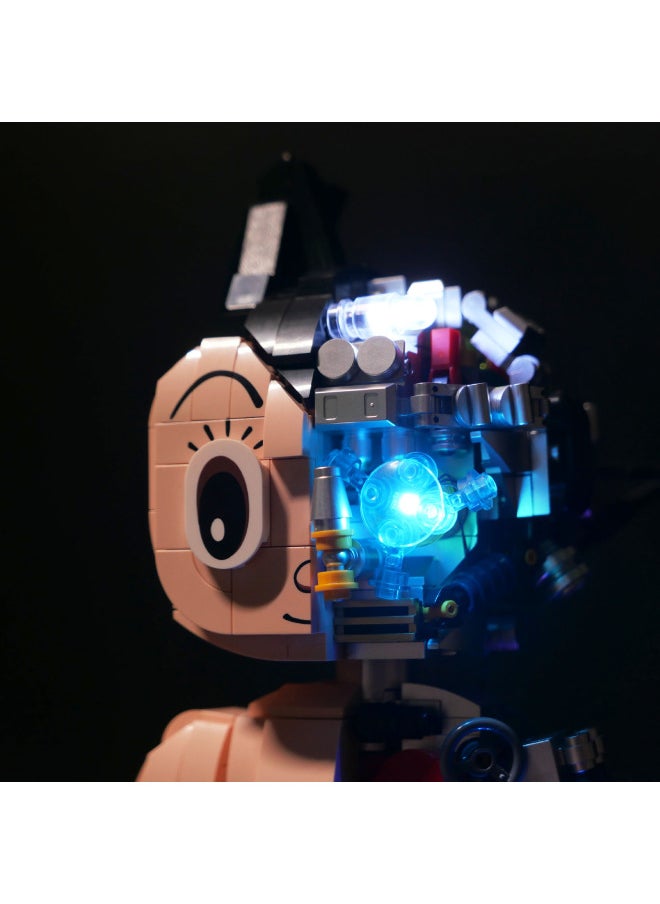 Patch Odd Building Blocks Iron Arm Astro Boy Mecha Lighting 70th Anniversary Edition DIY Lighting Accessories Cross-border-Color:Astro Boy Remote Control Lighting (without Building Blocks)  - Image 3