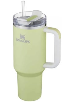 Stanley Quencher H2.0 Flowstate Stainless Steel Vacuum Insulated Tumbler with Lid and Straw for Water, Iced Tea or Coffee, Smoothie and More, (Citron) - 40oz