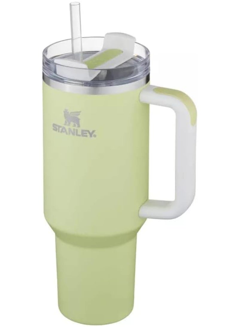 Stanley - Stanley Quencher H2.0 Flowstate Stainless Steel Vacuum Insulated Tumbler with Lid and Straw for Water, Iced Tea or Coffee, Smoothie and More, (Citron) - 40oz - Image 1