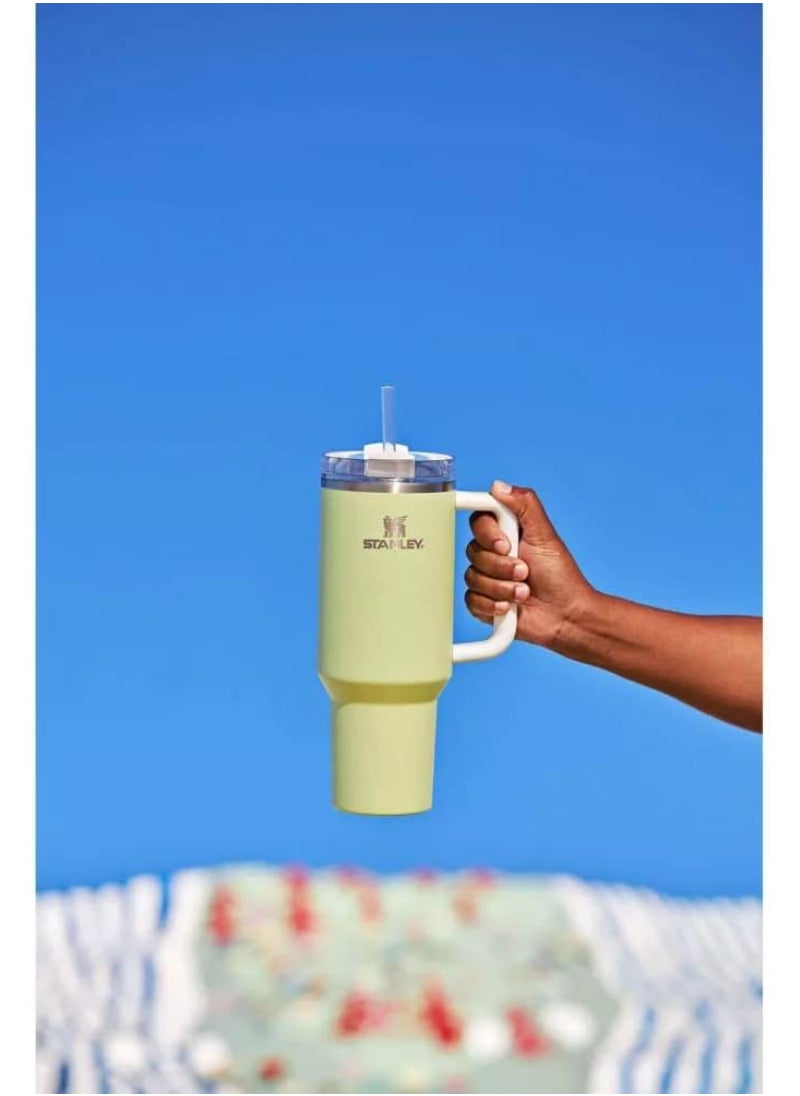 Stanley - Stanley Quencher H2.0 Flowstate Stainless Steel Vacuum Insulated Tumbler with Lid and Straw for Water, Iced Tea or Coffee, Smoothie and More, (Citron) - 40oz - Image 1