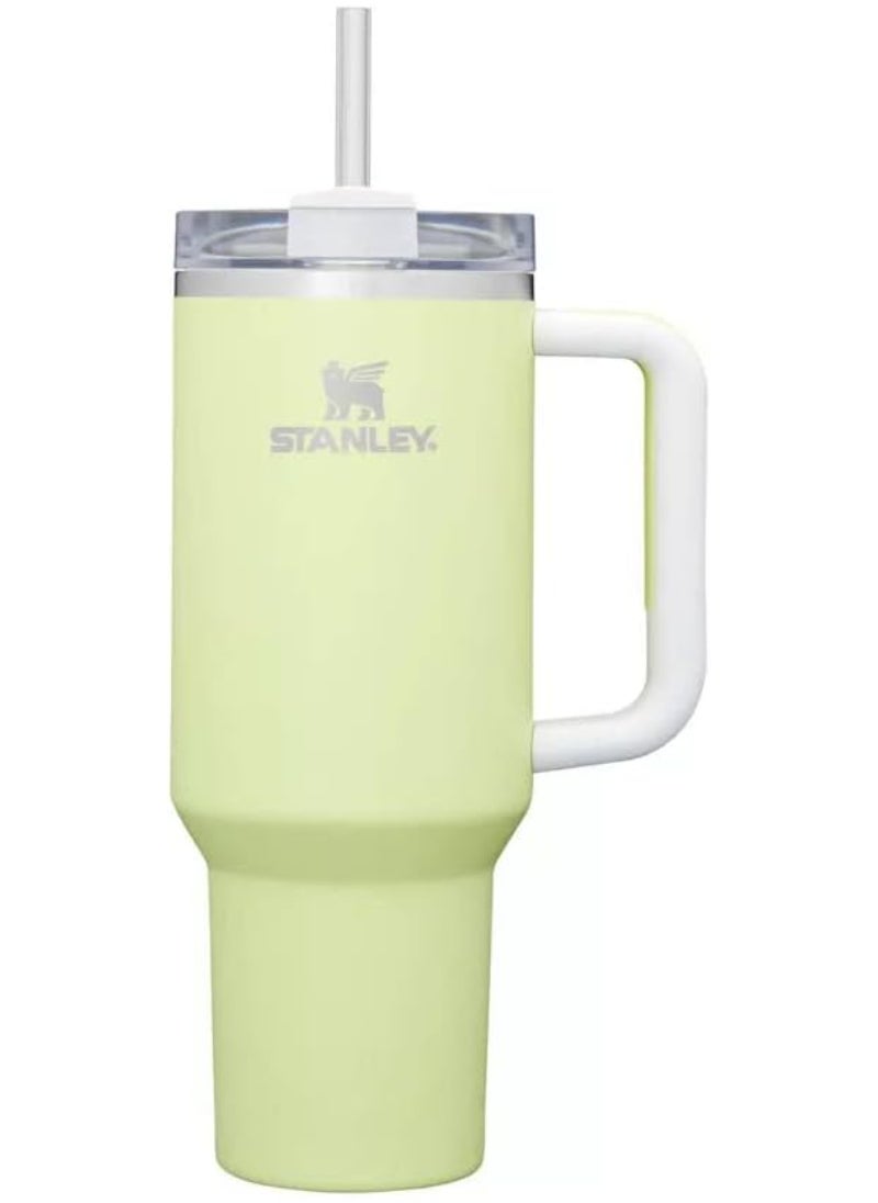 Stanley - Stanley Quencher H2.0 Flowstate Stainless Steel Vacuum Insulated Tumbler with Lid and Straw for Water, Iced Tea or Coffee, Smoothie and More, (Citron) - 40oz - Image 1