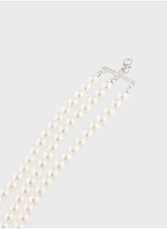 Ella Limited Edition Pearl Rose Floral Choker  Necklace  - Image 4
