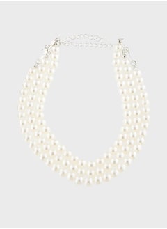 Ella Limited Edition Pearl Rose Floral Choker  Necklace  - Image 2
