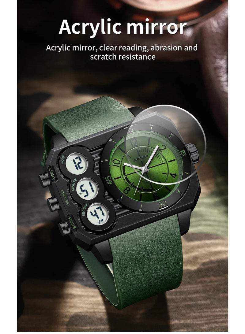 Sanda6237 Electronic Watch Dual Display Countdown Multi-Functional Sports Watch Waterproof Luminous Large Dial Student Electronic Watch - Image 4
