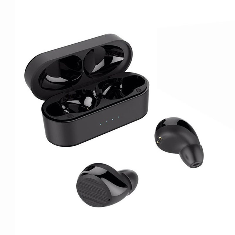KONKA T8 Wireless BT 5.0 Earbuds Sports Earbuds Built-in Mic Touch Control Indicator Light Compatible with iOS/ Android, Black - Image 1