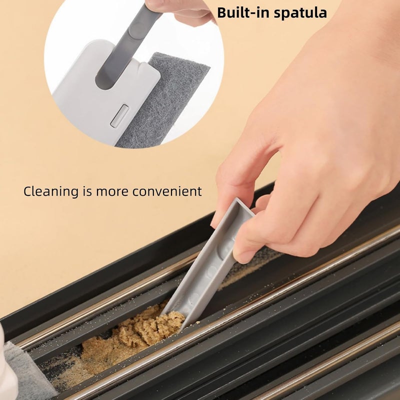 JDLYEVER Window Cleaning Brush Set, Window Groove Cleaning Brush Small Brush Window Gap Cleaning Brush, Precision Cleaning Bristles, Multipurpose Gap Cleaning, Easy to Clean and Maintain 2 Pack - Image 5