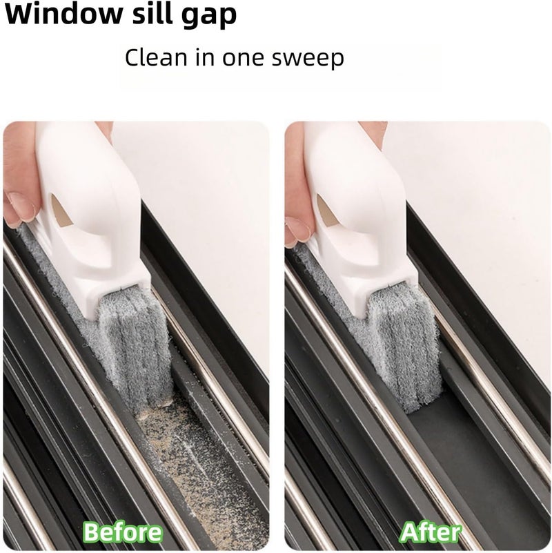 JDLYEVER Window Cleaning Brush Set, Window Groove Cleaning Brush Small Brush Window Gap Cleaning Brush, Precision Cleaning Bristles, Multipurpose Gap Cleaning, Easy to Clean and Maintain 2 Pack - Image 3