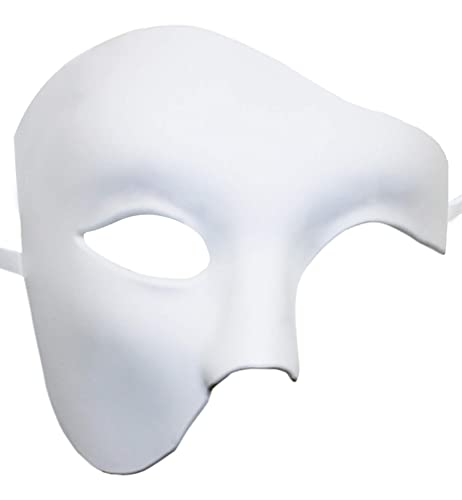 KEFAN Mens Mask Halloween Mask Masquerade Phantom of The Opera Half Face Mask - Image 1