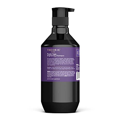 Theorie Purple Sage Brightening Shampoo Balance Tone Brighten Blonde Silver Grey Bleached Color Treated or Highlighted Hair Eliminate Brassiness Yellowing 1353 Fl Oz Pack of 1 - Image 5