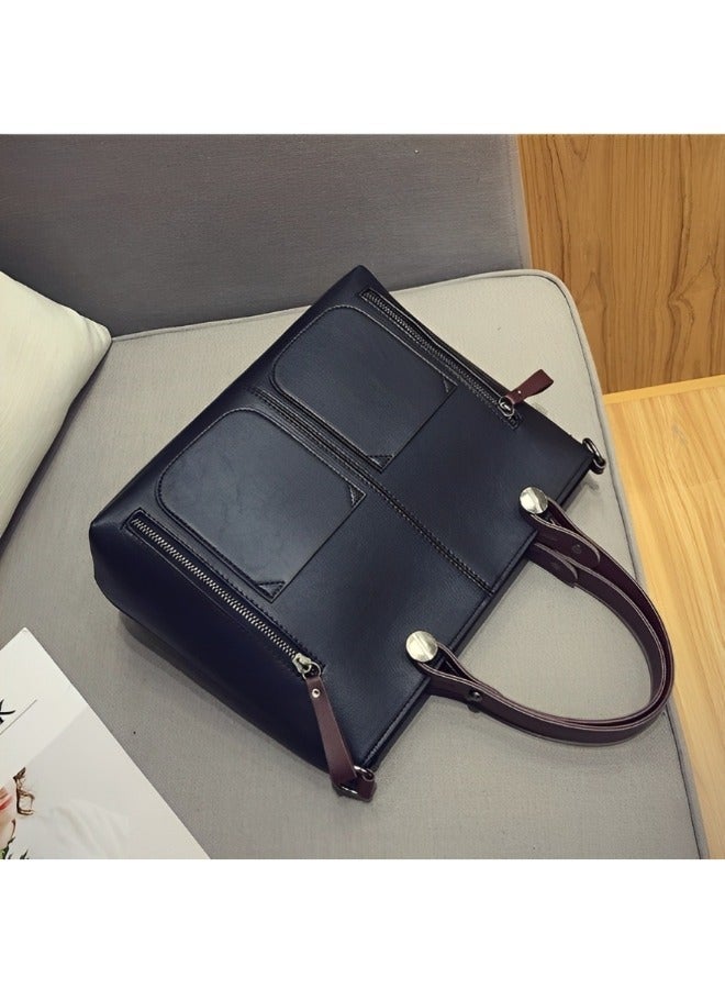REOCLE Women's Purses Tote Bag Handbags PU Leather Shoulder Crossbody Bag with Multi-Pockets Vintage Elegant Handbag for Work & Daily Use & Travel  - Image 3