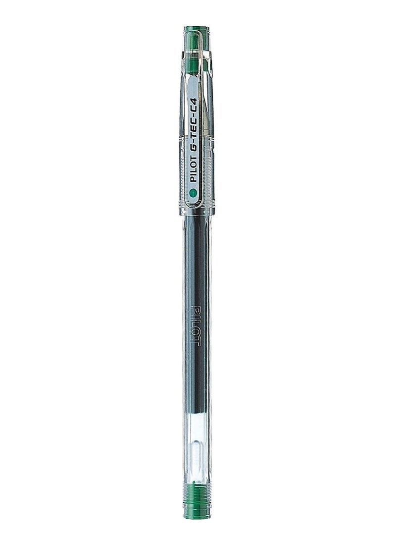 PILOT 4-Piece G-Tec Ultra Fine Roller Pen 0.4mm Tip Green Ink  - Image 2