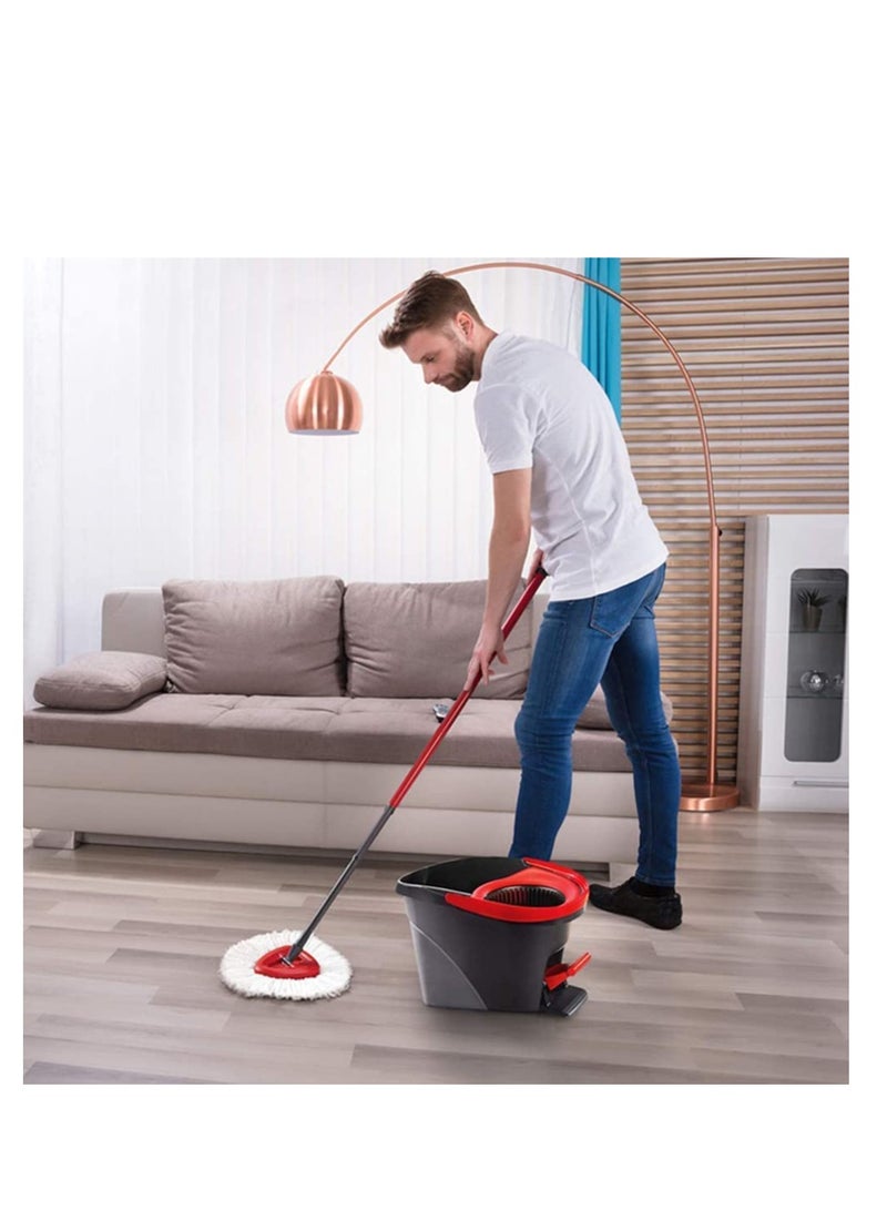 SYOSI Mop Heads, Spin Mop Replacement Head, 4 Pack Mop Head Refills Mop Head Replacement Floor Cleaning Mop Microfiber Mop Head Refills Easy Cleaning Mop Head Replacement - Image 4