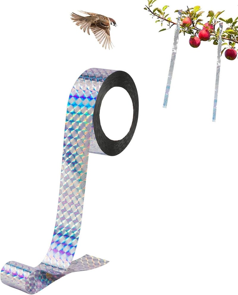 NUDFSY Pigeon Repellent, 502ft Pigeon Repellent for Balcony, Reflective Tape, Bird Scare Ribbon Flash Tape Pigeon Deterrent Repellent Devices Tape to Birds, Pigeons, Crows, Wildlife - Image 1