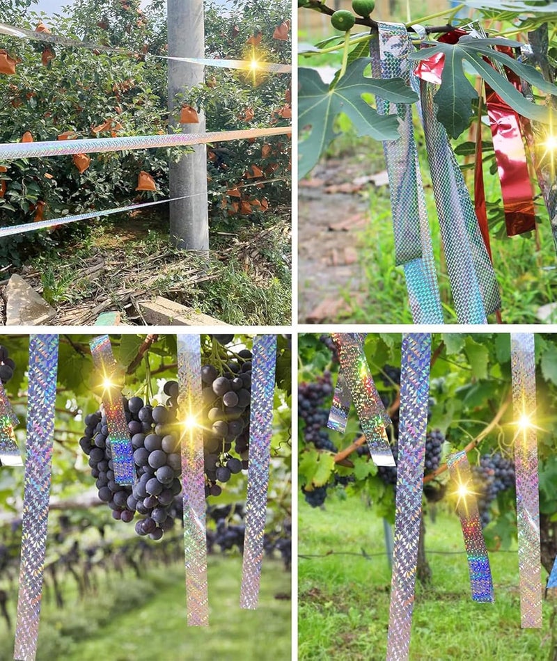 NUDFSY Pigeon Repellent, 502ft Pigeon Repellent for Balcony, Reflective Tape, Bird Scare Ribbon Flash Tape Pigeon Deterrent Repellent Devices Tape to Birds, Pigeons, Crows, Wildlife - Image 2