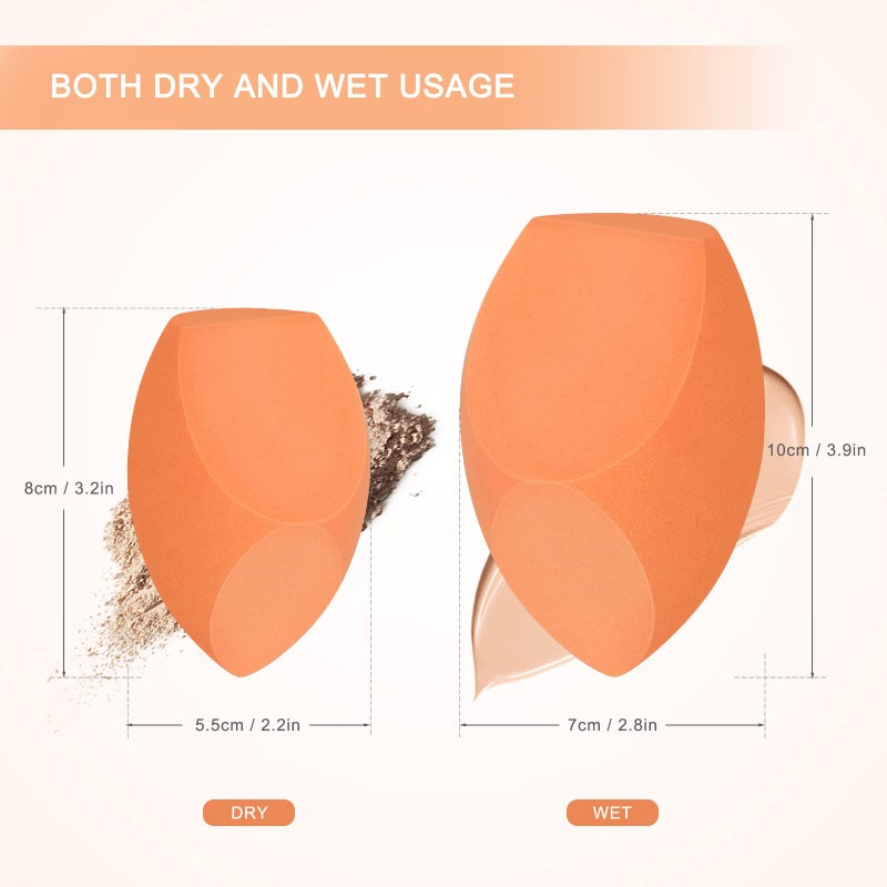 OtGalk XL EXTRA LARGE Make Up Beauty Sponges Blender-Product contains: 1x Extra Large(10 cm) and 1 Sponge Holder-for Dry & Wet Use for Face Body , Blush Cream, Liquid Foundation Powder Application - Image 4