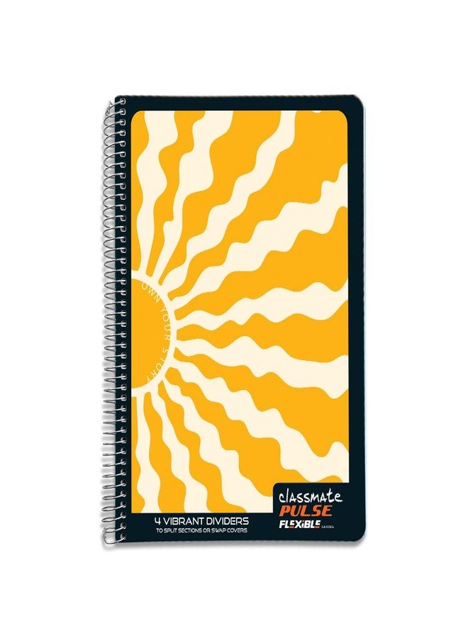 Classmate Pulse Flexible 6 Subject Spiral Notebook-Single line|300 Page|29.7x21.0cm|4 Vibrant Page separators|Cover May Vary - Image 1