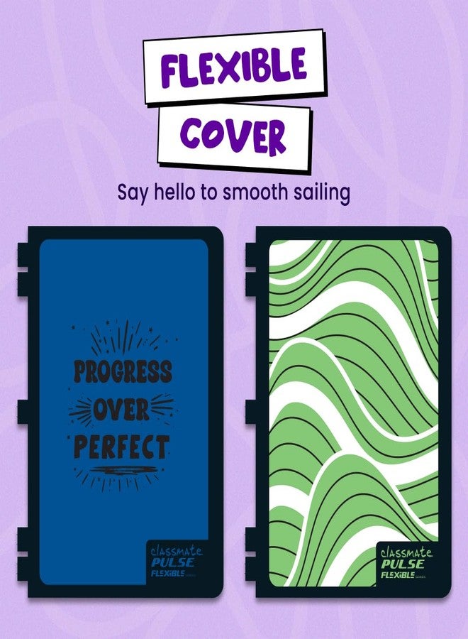 Classmate Pulse Flexible 6 Subject Spiral Notebook-Single line|300 Page|29.7x21.0cm|4 Vibrant Page separators|Cover May Vary - Image 3