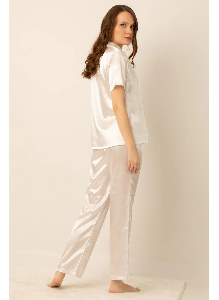 دو رى مى Miorre Women's Satin Pajama Set