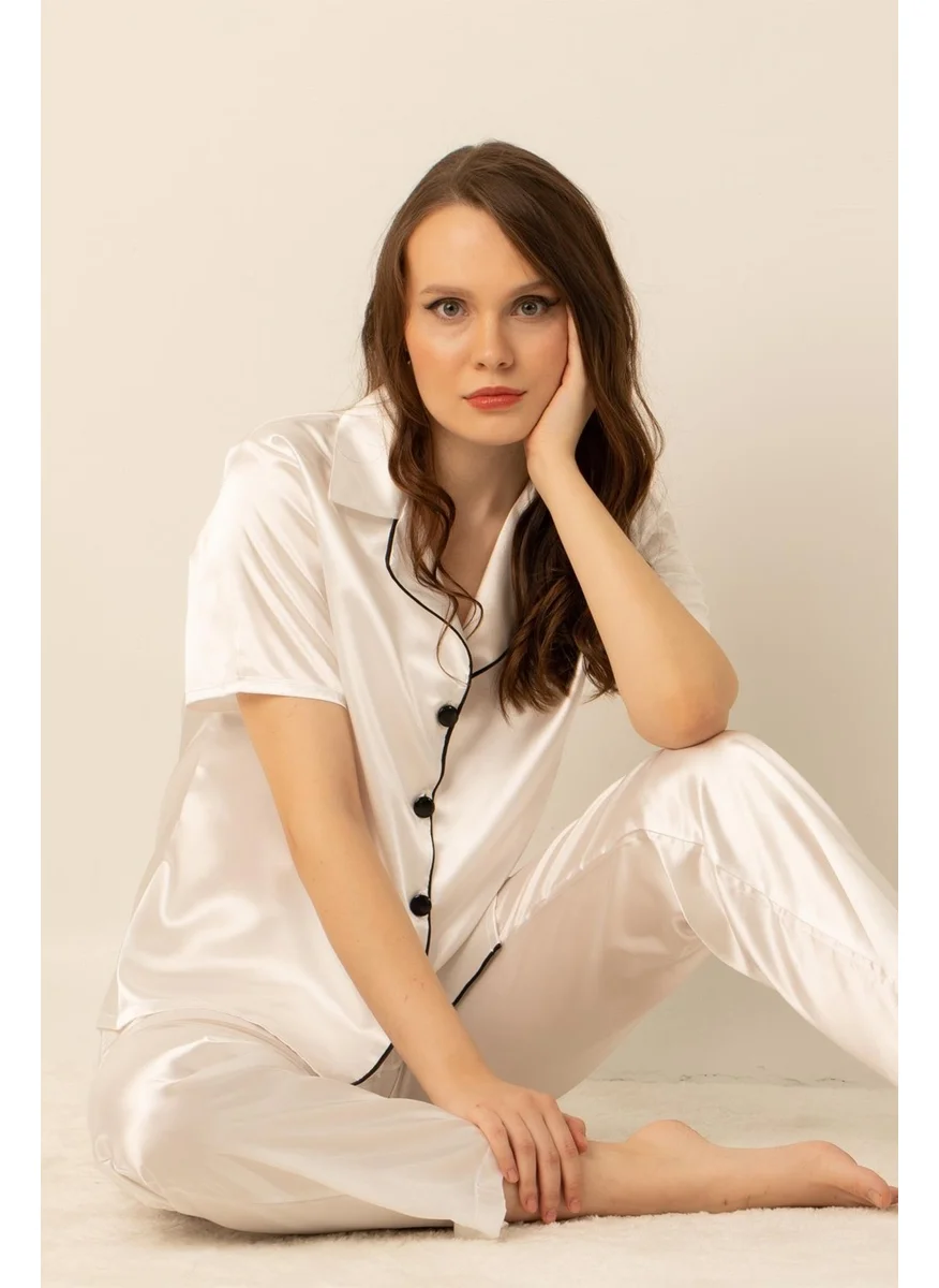 دو رى مى Miorre Women's Satin Pajama Set