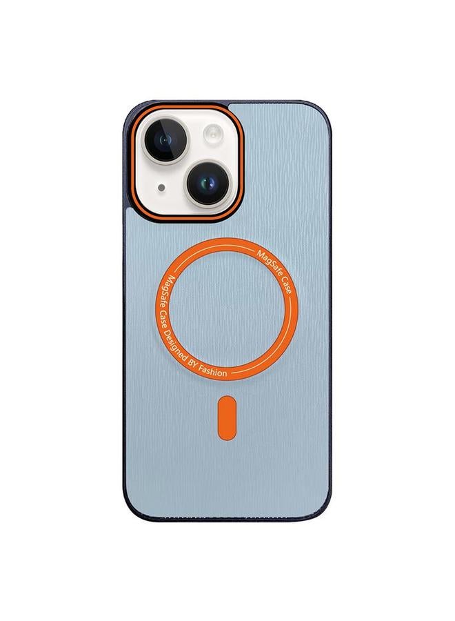 Zaboon Case For iPhone 13 Contrast Color Imitation Wood Texture MagSafe Phone Case - Image 1