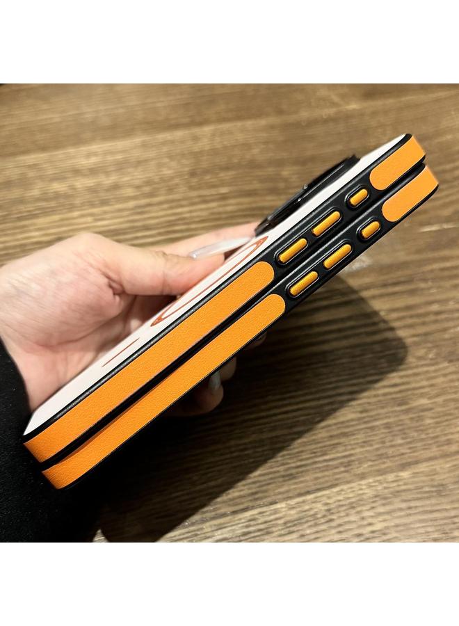 Zaboon Case For iPhone 13 Contrast Color Imitation Wood Texture MagSafe Phone Case - Image 4