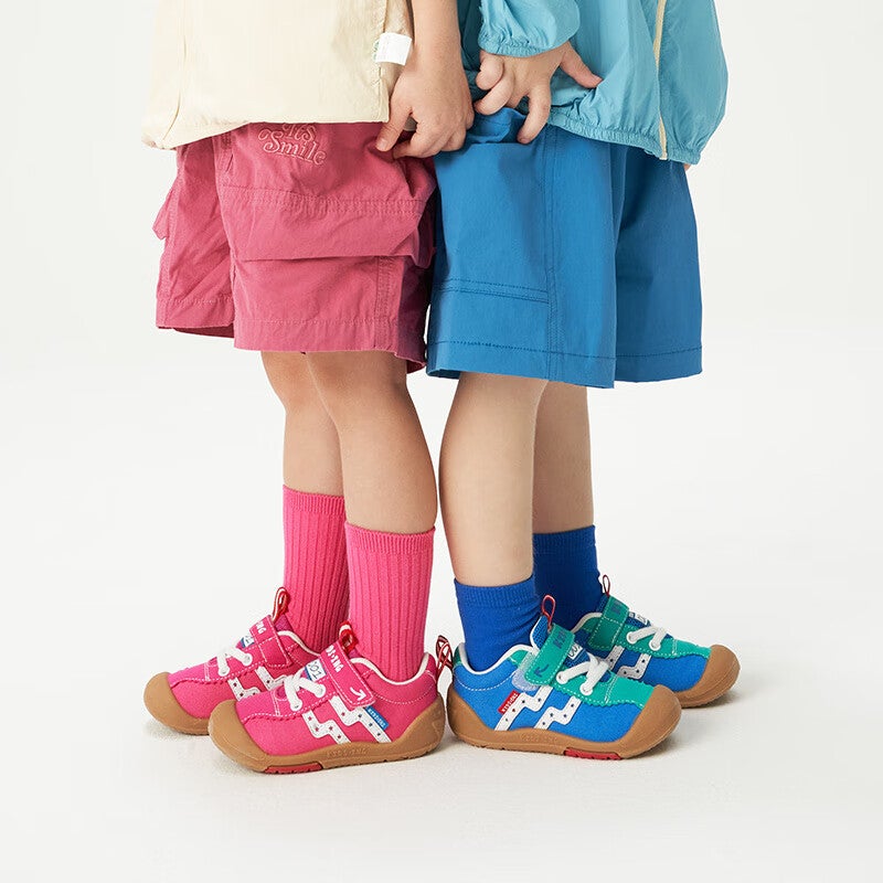 JD Jing Zao Kids.ing Cadixing Baby Sneakers Spring And Autumn Children's Canvas Shoes for Boys And Girls, Toddler Kindergarten Functional Walking Shoes - Image 1