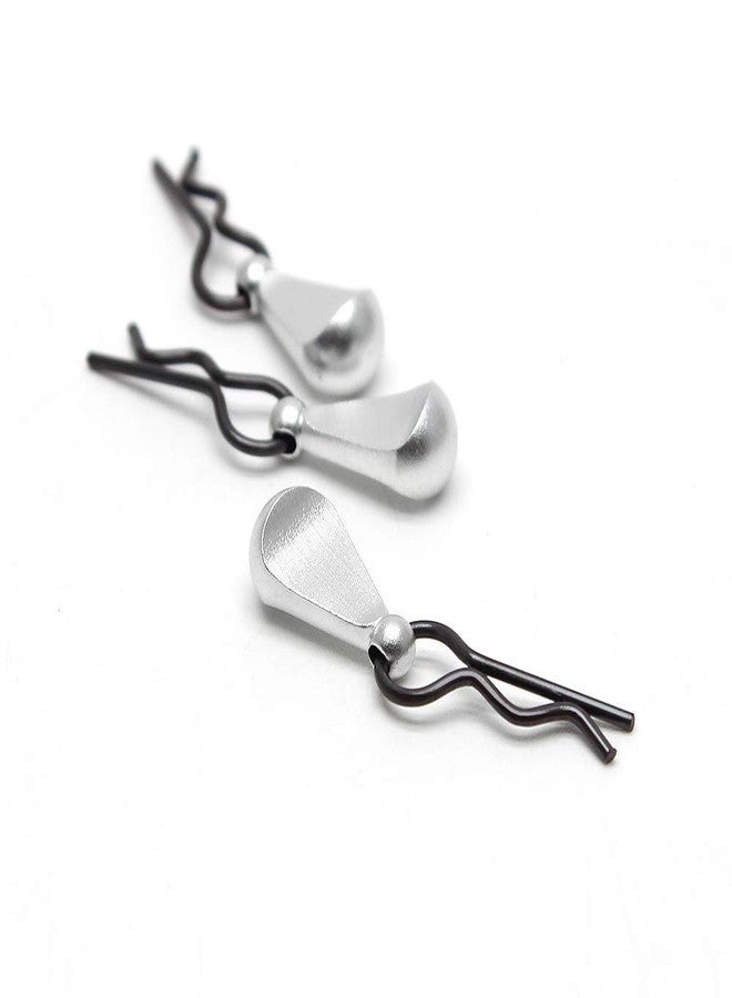 Hosim 8 pcs of 1.2mm Metal Body Clips Pins with 4 Teardrop-Shaped Pull Tabs for All of 1:8 and 1:10 Scale RC Vehicles Cars Trucks Crawlers (Silver) - Image 5