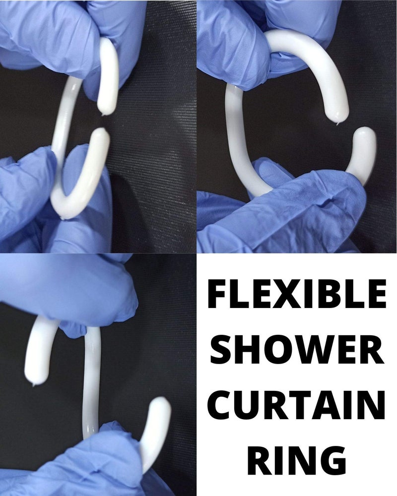 FAPBADRI FAPBADRI Shower Curtain Rings - Plastic 36 Pieces  - Image 4