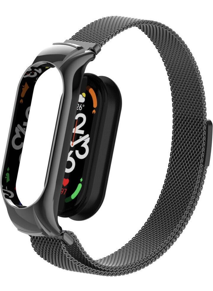 Techmaster Xiaomi Mi Band 7 Tme Metal Mesh Magnetic Band Strap  - Image 3