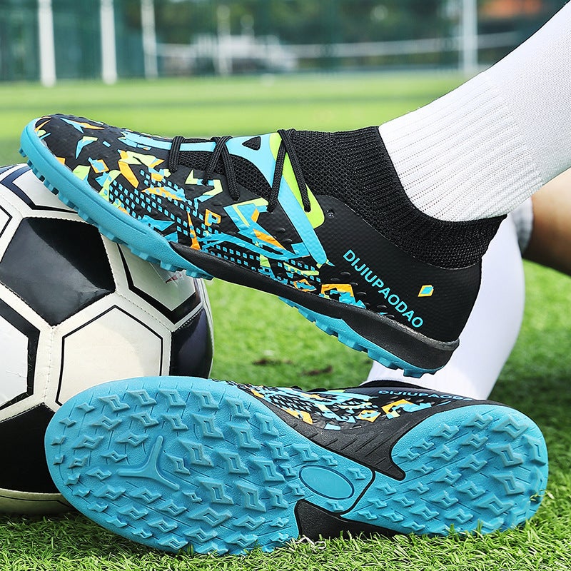 High-Top Football Shoes Men'S And Women'S Broken Nails Sneakers Wear-Resistant Spikes Anti-Slip Adult Lawn Professional Training Sneakers - Image 5