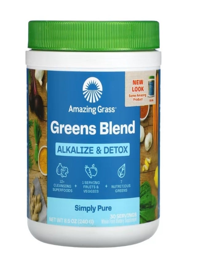 Amazing Grass Green Blend Alkalize Detox 8.5 oz 240 g - Image 1