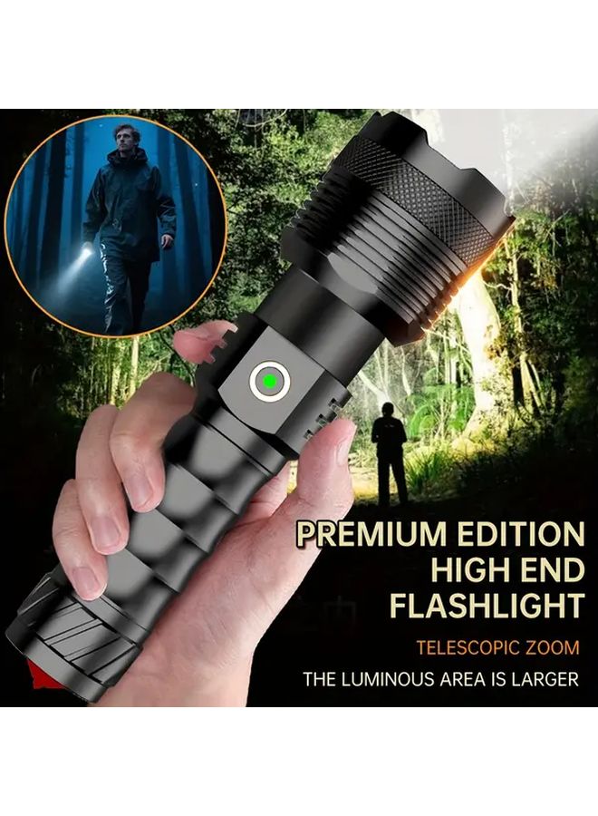 GDSIZHE 5 In 1 Handheld Flashlight High Lumen Zoom Beam USB Fast Charge Long Range Bright Torch For Camping Hiking Emergency - Image 2