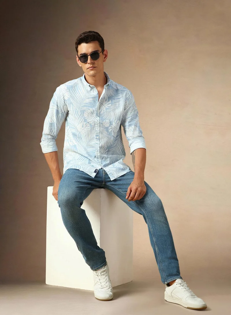 Dennis Lingo Light Blue Light Blue Shirt For Men for Men | Best Price UAE