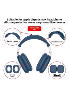 Generic Suitable For Apple AirPods Max Head-mounted Headphone Head Beam Shell Ear Cap Silicone Protective Cover-Color:Red Beam-Model:Headphones  - Image 4