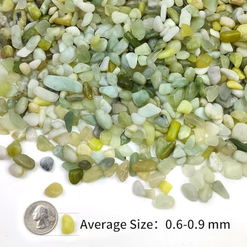 SHIZWU 2LB Succulent Jade Pebbles for Indoor Plants, 3/8 Inch Natural Decorative Polished Stones, River Rocks for Landscaping,Vase, Flowerpot Decoration, Indoor Decoration and Garden Decoration - Image 2