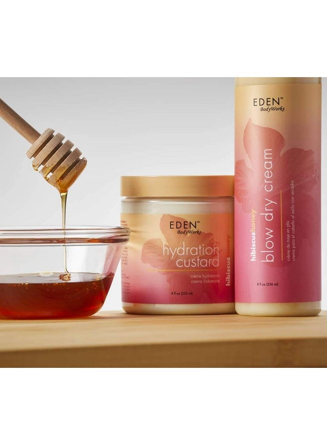 eden bodyworks Hibiscus Honey Hydration Custard | 8 Oz | Define Light & Bouncy Curls - Moisturize & Soften Hair - Image 4